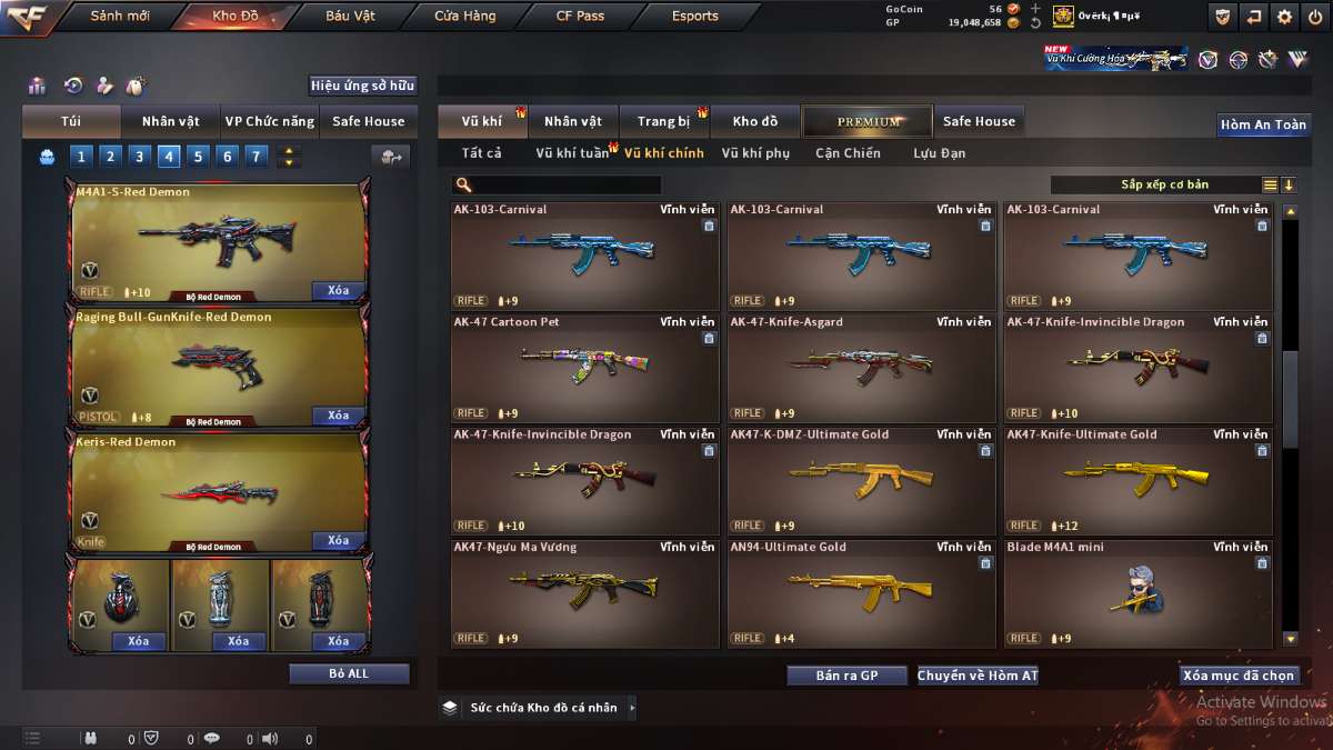shop acc cf uy tin gia re